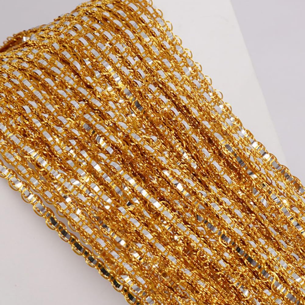 Gold Glitter String Curtain for Home Decor