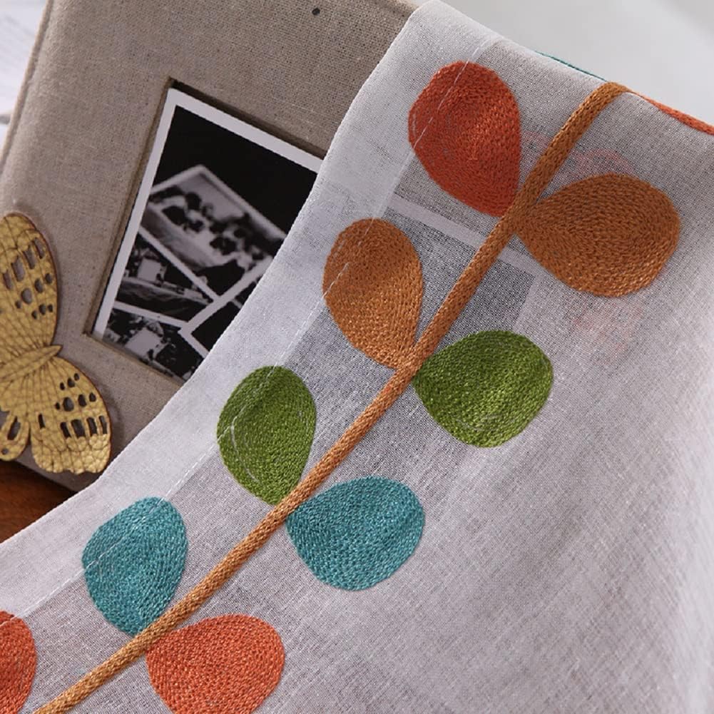 Voile Sheer Curtains with Rod Pocket for Kids Room
