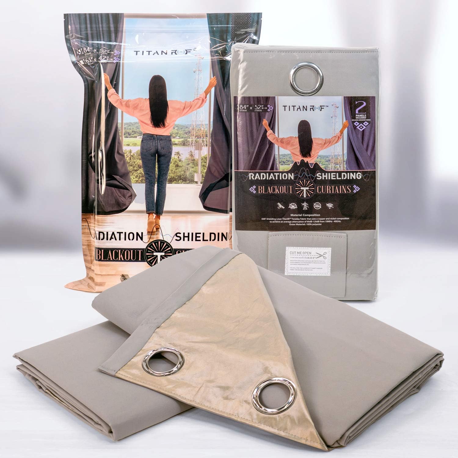 Mission Darkness TitanRF Radiation Shielding Curtains