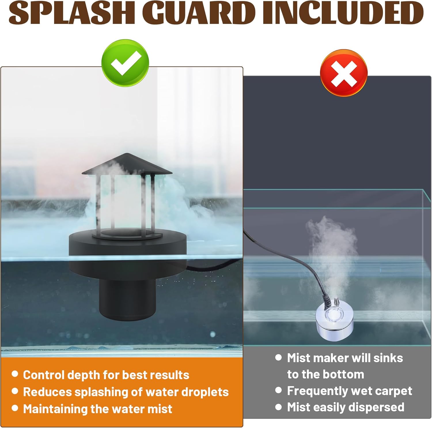 Mini Fountain Mister with 4 LED Lights Halloween Mist Maker Black