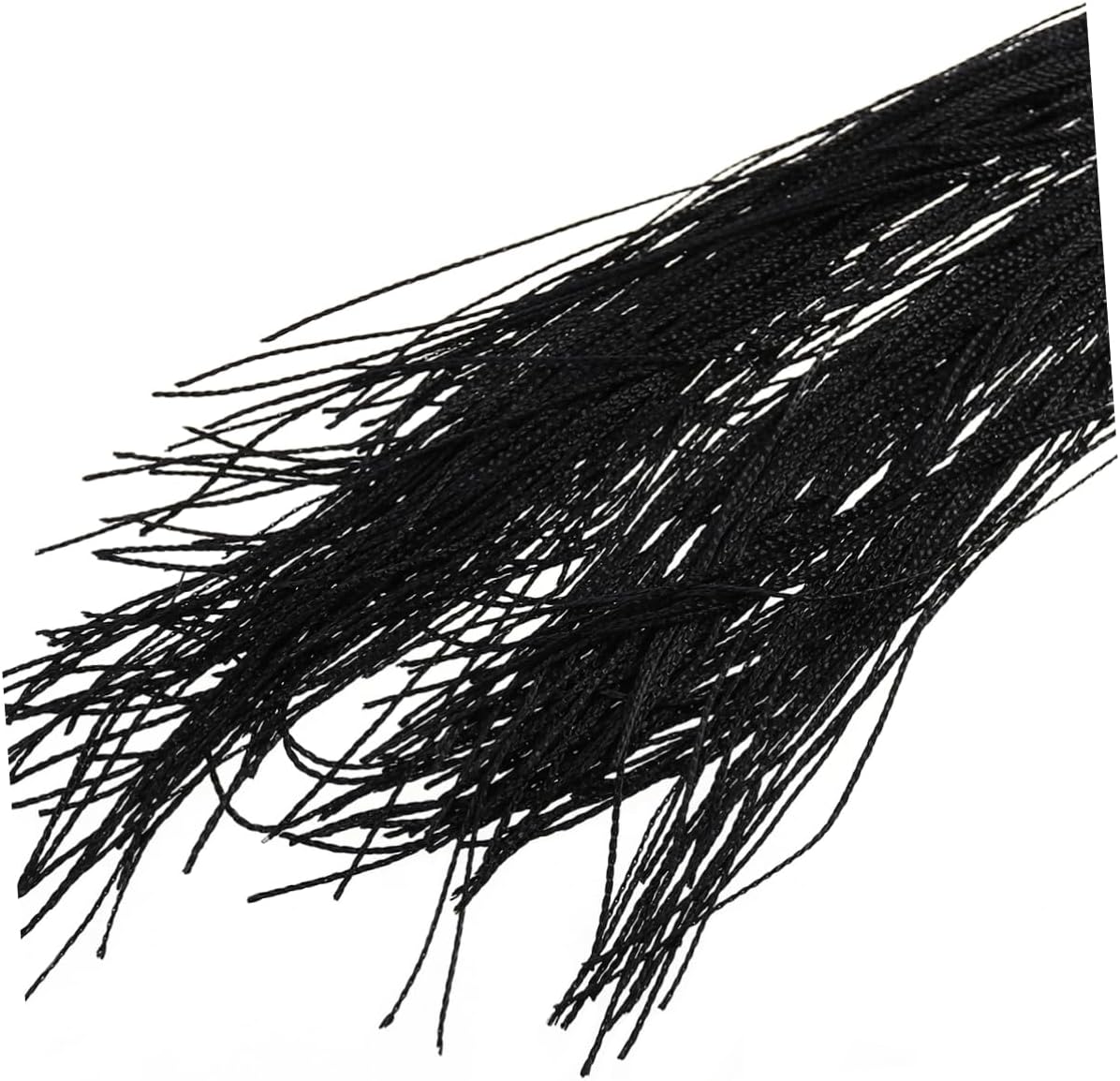 Black Thread Curtain Tassel Valance for Doorway Decor