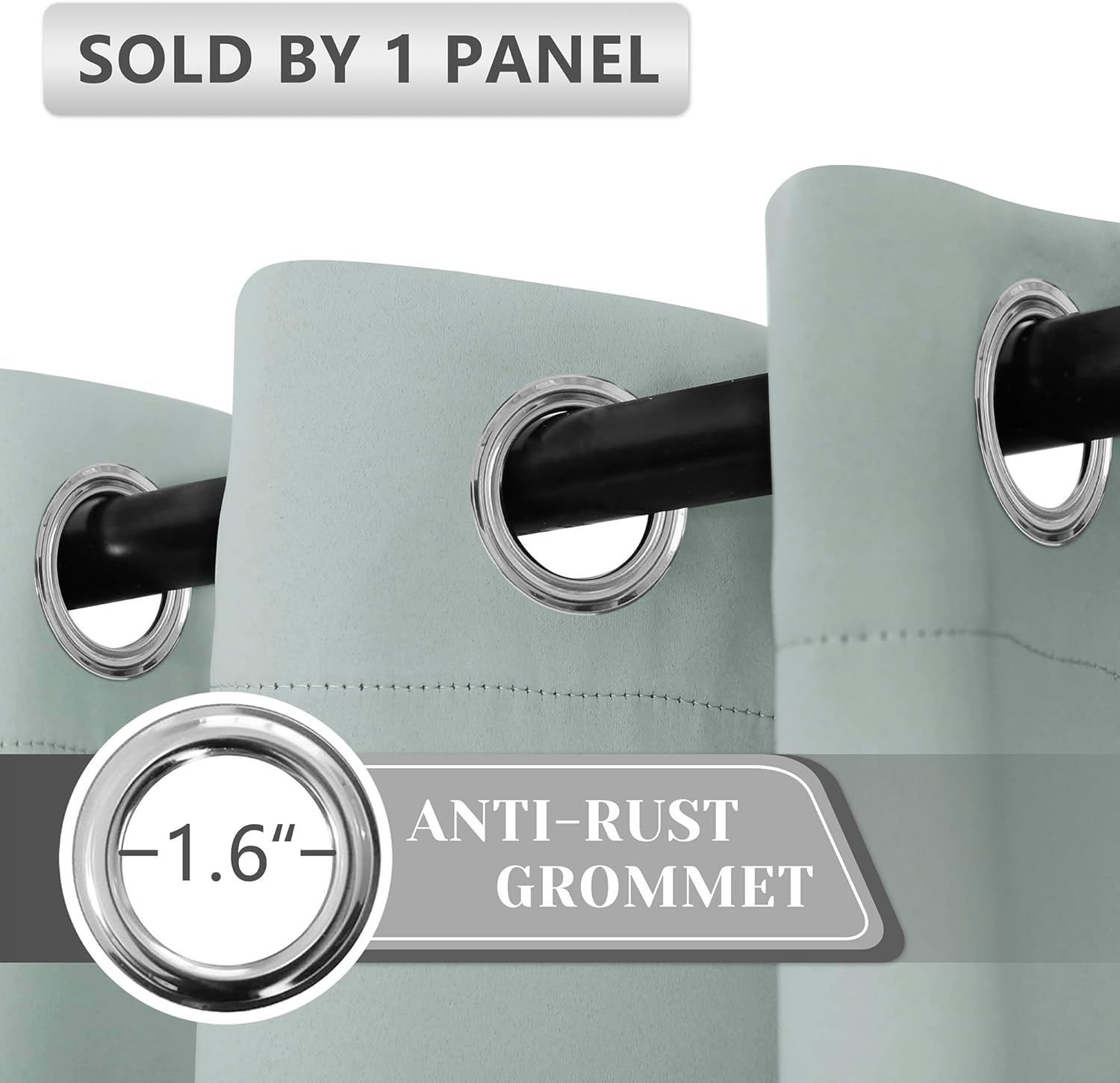 AOSKY Door Curtains for Privacy and Light Block