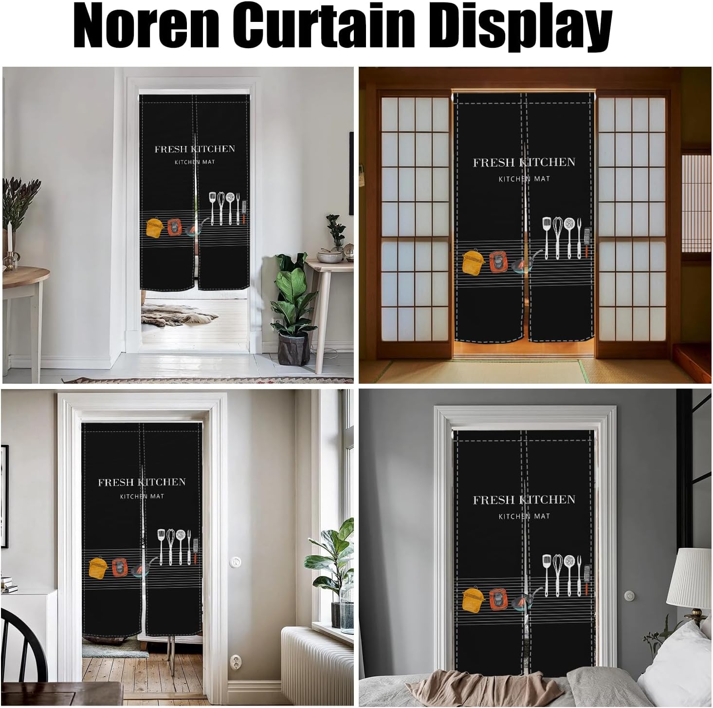 Japanese Door Curtain Noren Kitchen Decor Tapestries 335x709