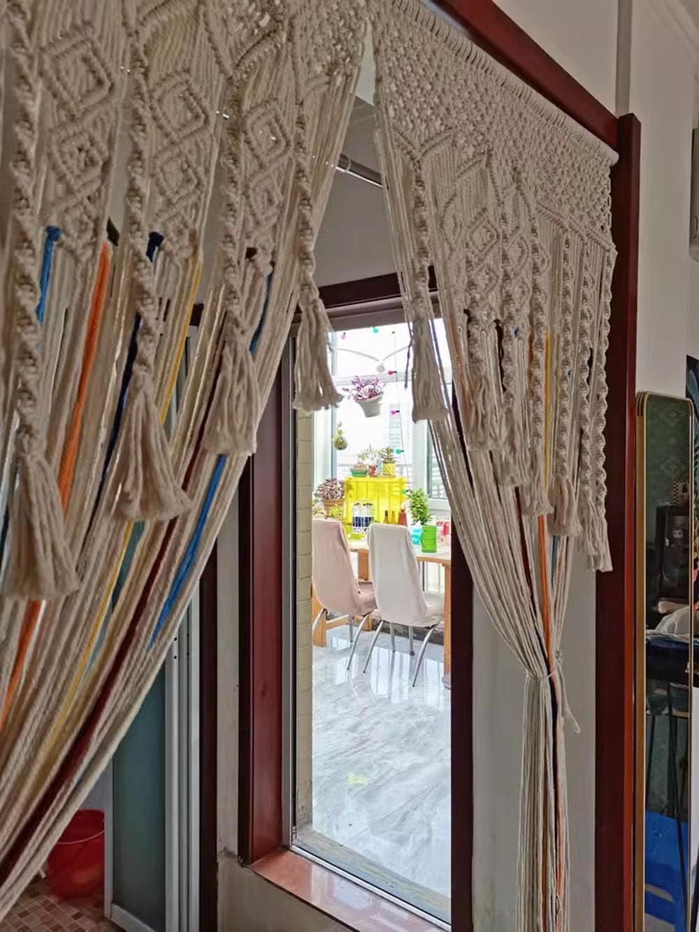 Beads Curtain for Doorway Bohemian Room Divider 433x787in