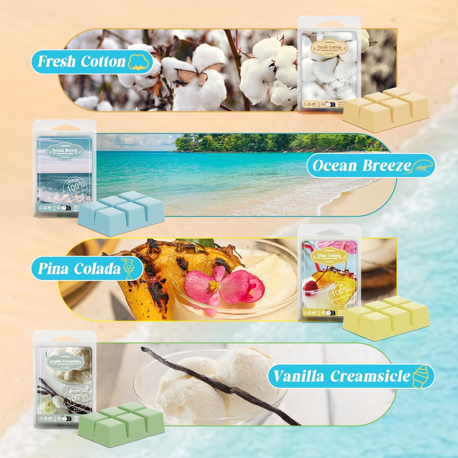 ARVIDSSON Summer Scented Wax Melts Gift Set