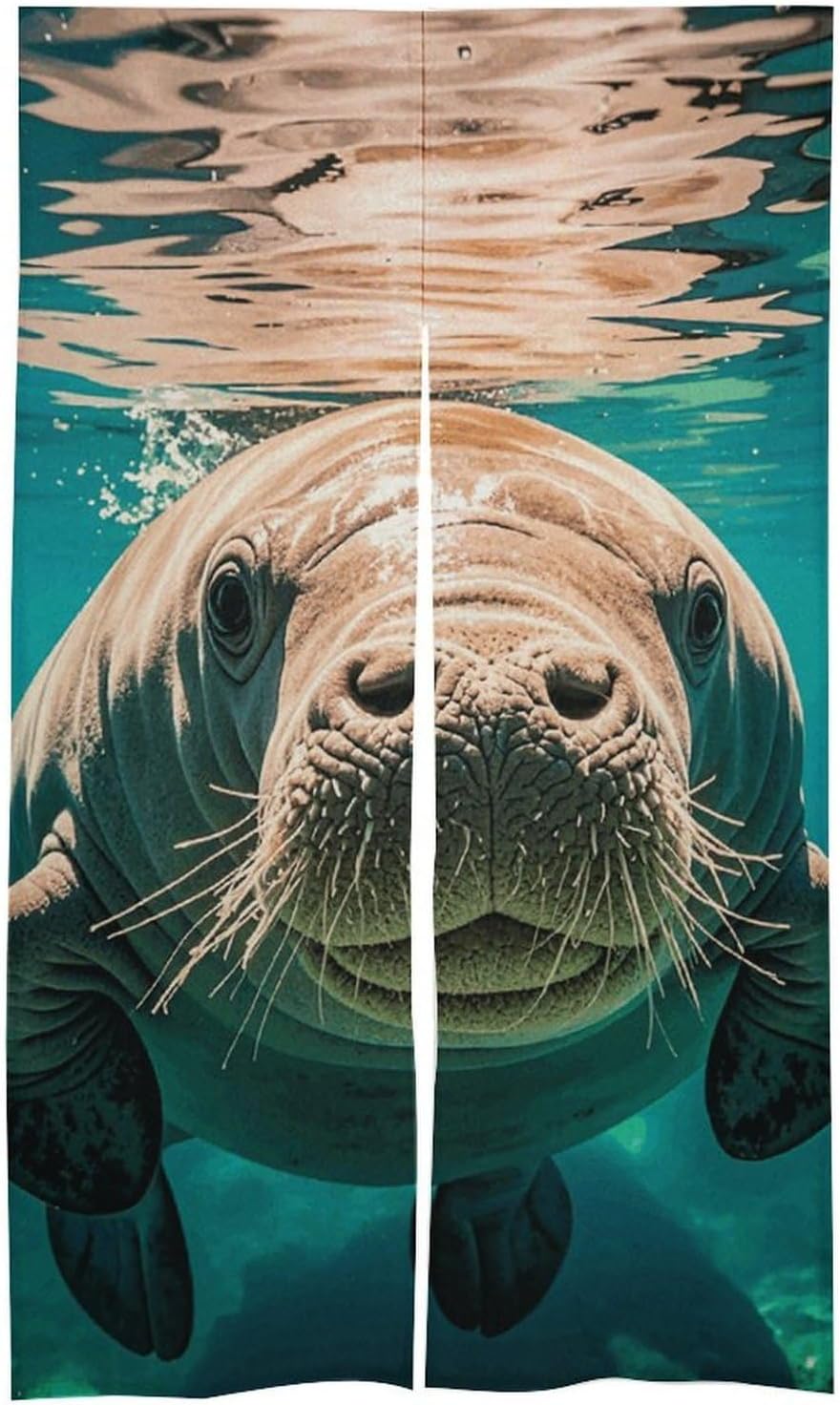 Manatee Door Curtain 57x17 Inches Soft Durable