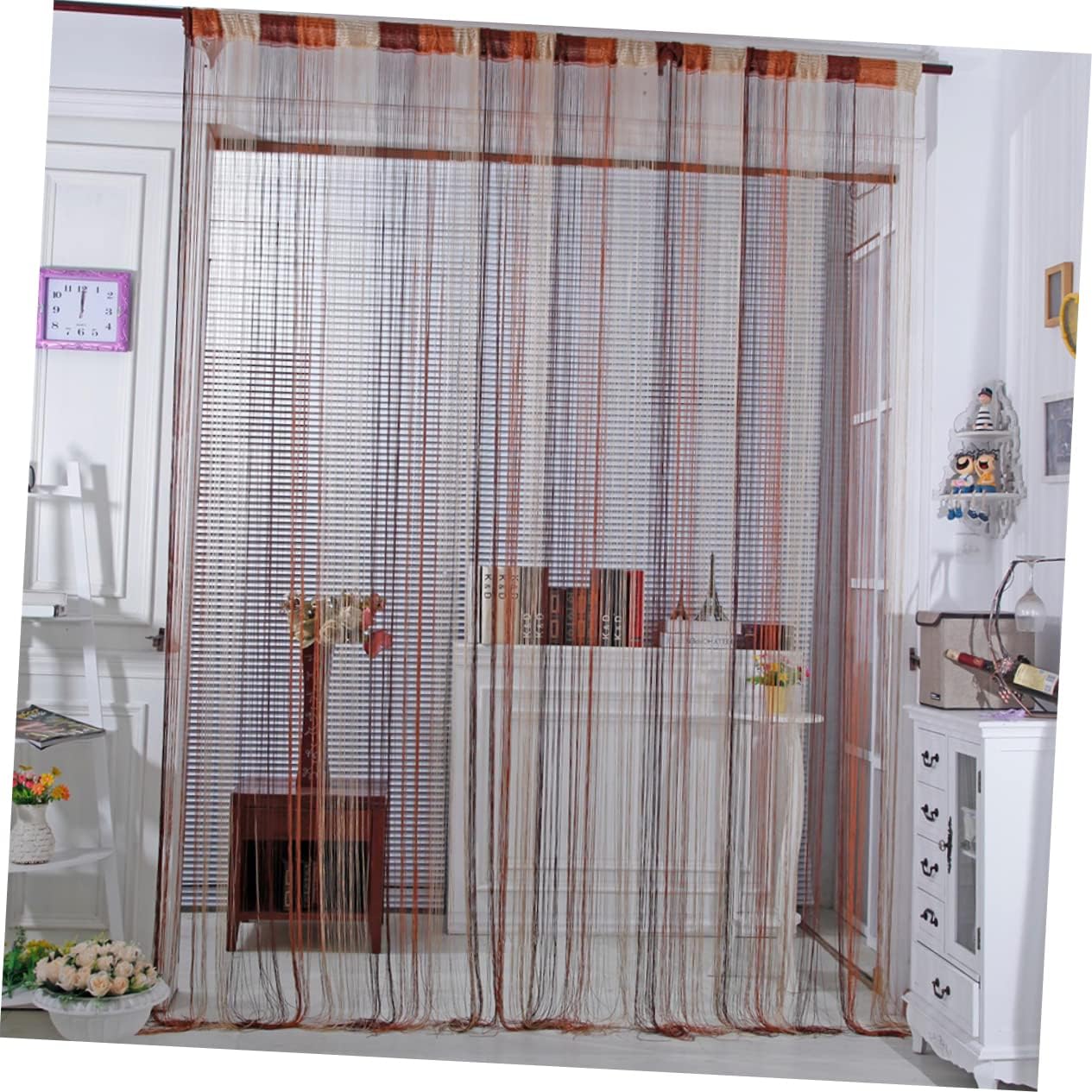 Cabilock Boho Thread Curtains for Bedroom and Living Room