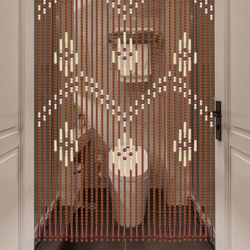 Wooden Bead Curtain 32 Lines for Living Room and Bedroom
