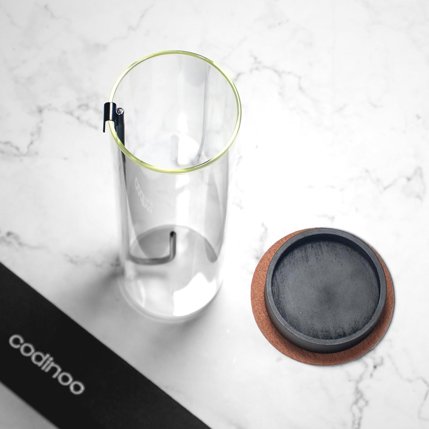 Modern Incense Holder with Glass Ash Catcher