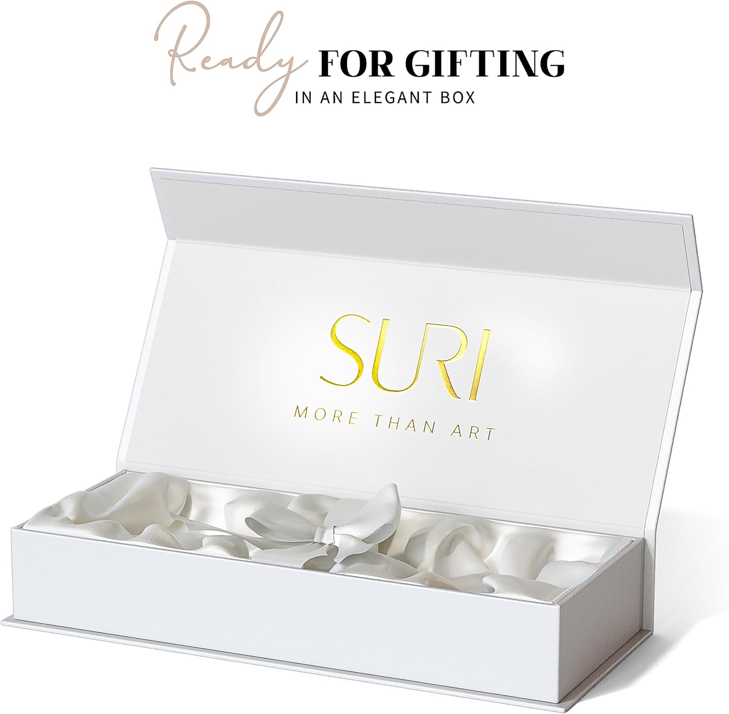 SURI Modern Concrete Mezuzah with Scroll and Gift Box