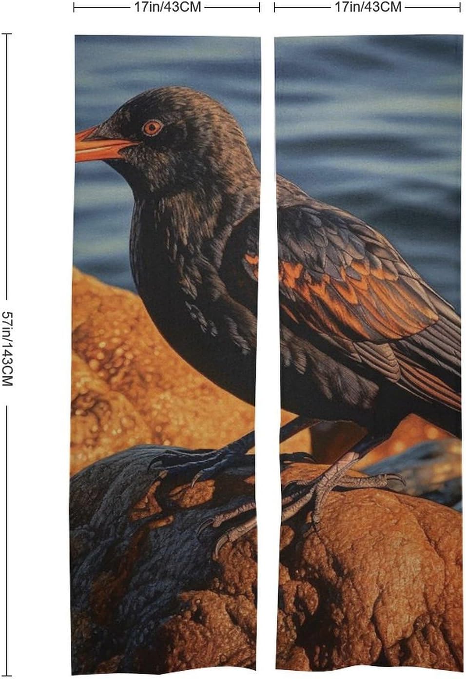 Japanese Noren Bird Door Curtain 34x57 Partition Tapestry