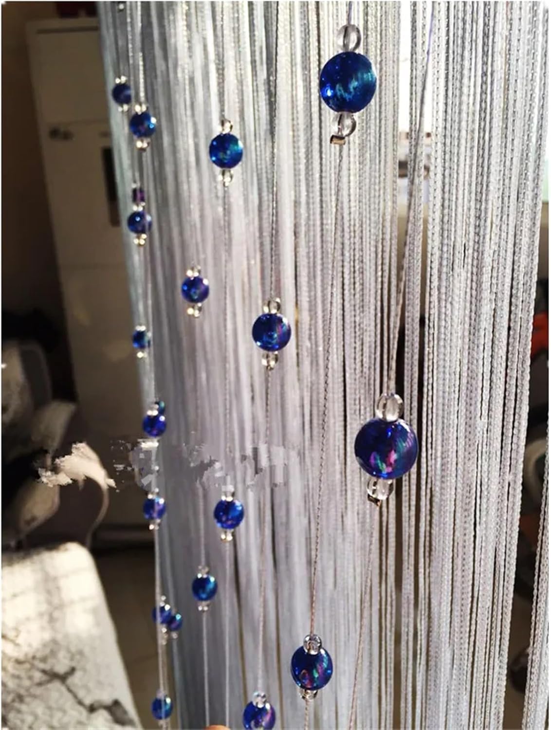 Blue String Curtains 100x275cm Porch Room Divider