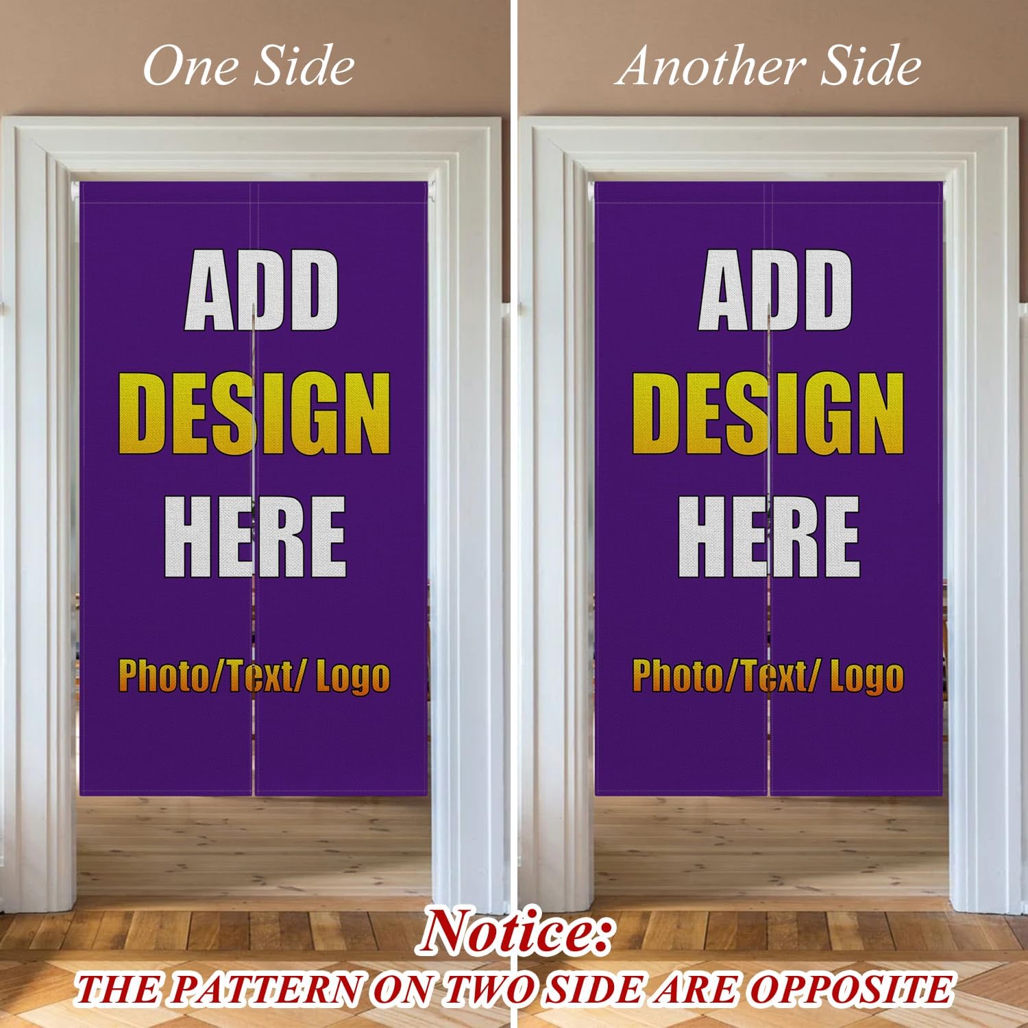 Customize Noren Curtain with Personalized Photo and Logo