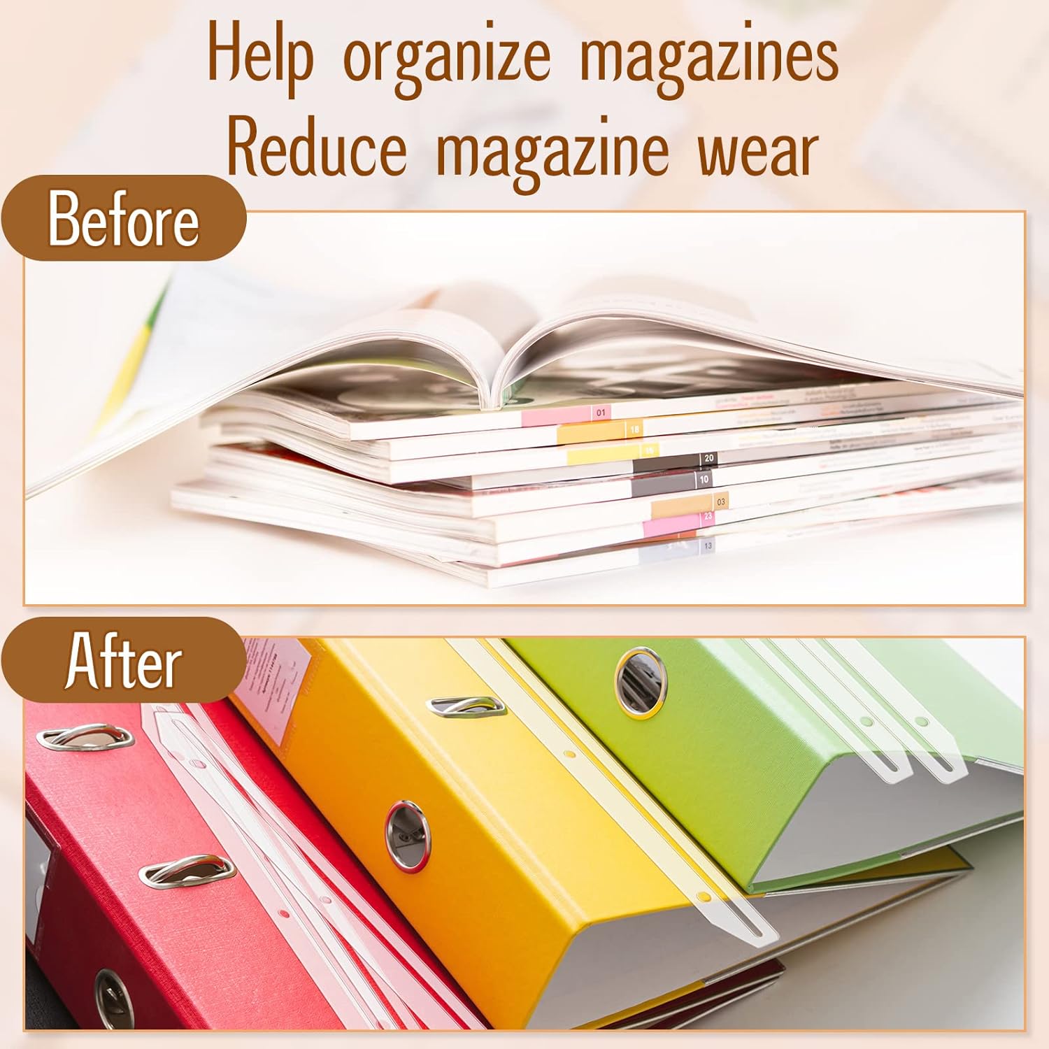 Fabbay 3 Hole Magazine Holders for Binders
