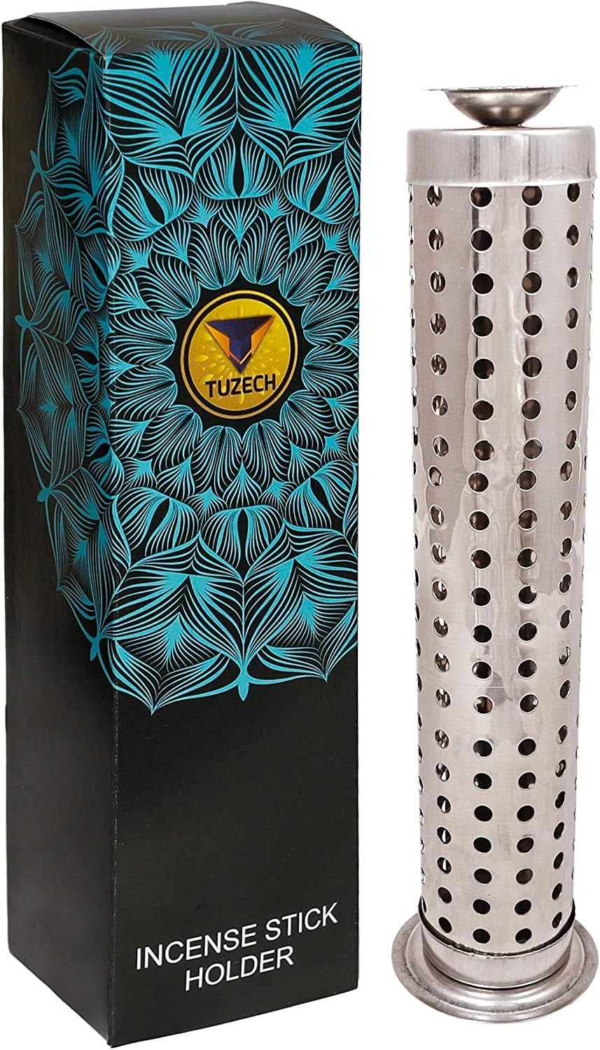 Tuzech Steel Sage Incense Holder with Ash Catcher