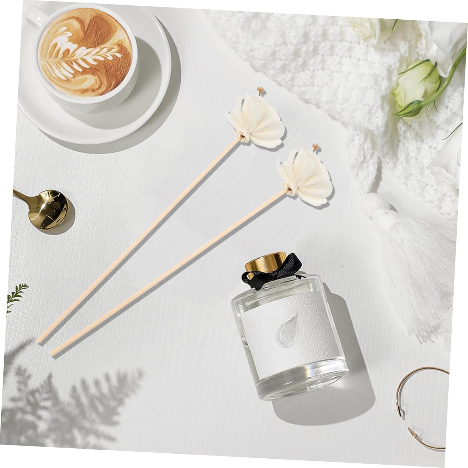 Zerodeko 5pcs Natural Rattan Diffuser Sticks for Home Fragrance