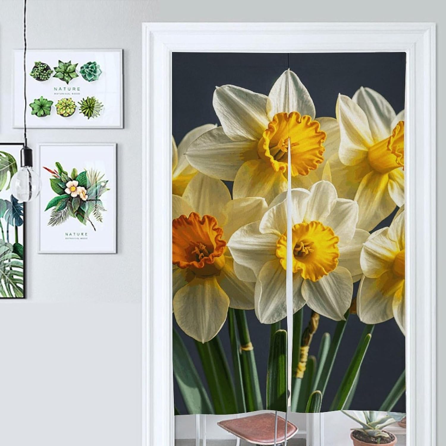 Bouquet of Daffodils Door Cover Curtain 57x17 Inches
