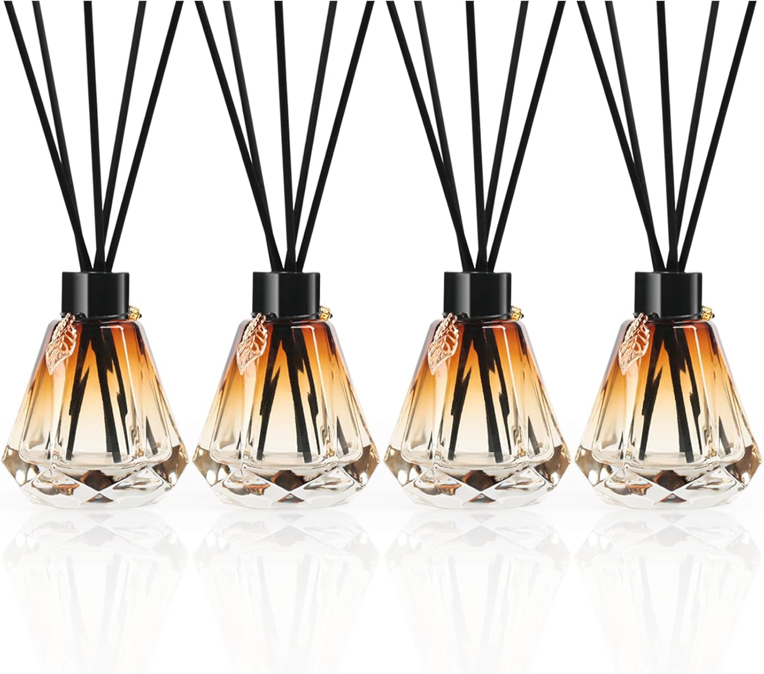 TRIFOLIC Reed Diffuser Set 4 Bottles 20 Sticks