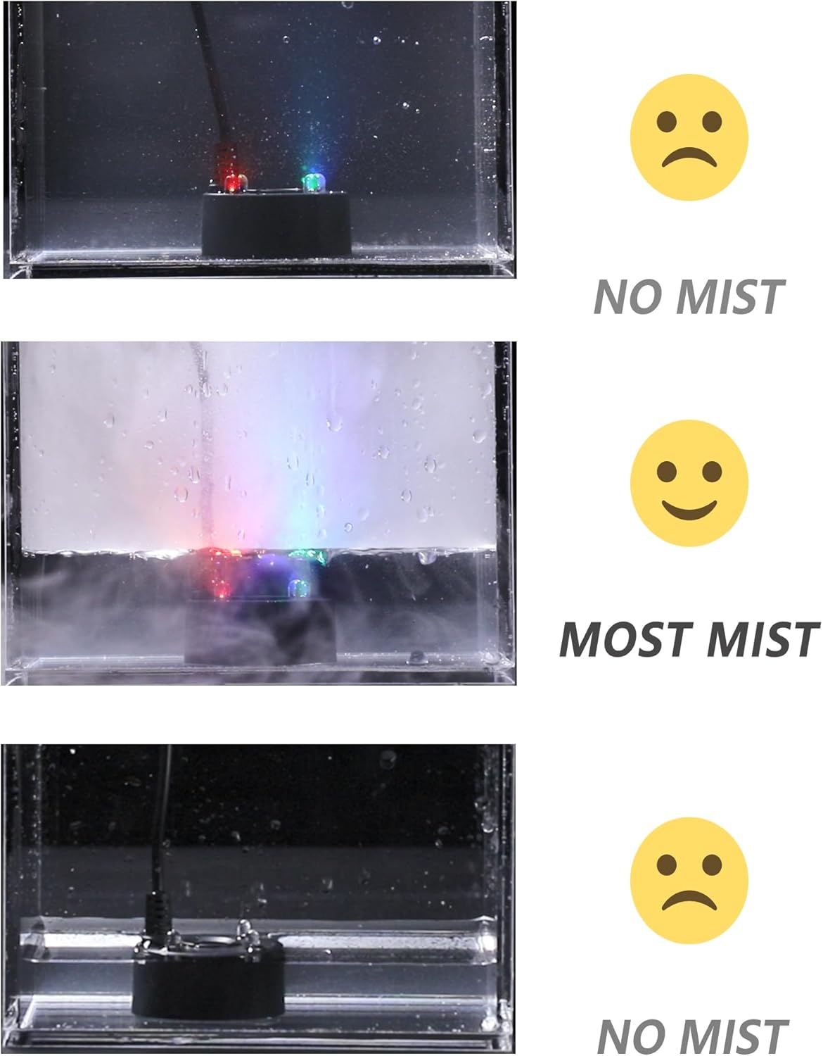 Alizzy USB Plug 4 LED Mist Maker with Splash Guard