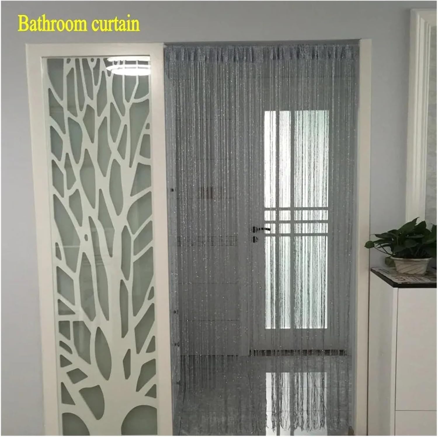 String Curtains 3x26m Shiny Tassel Decor Drape
