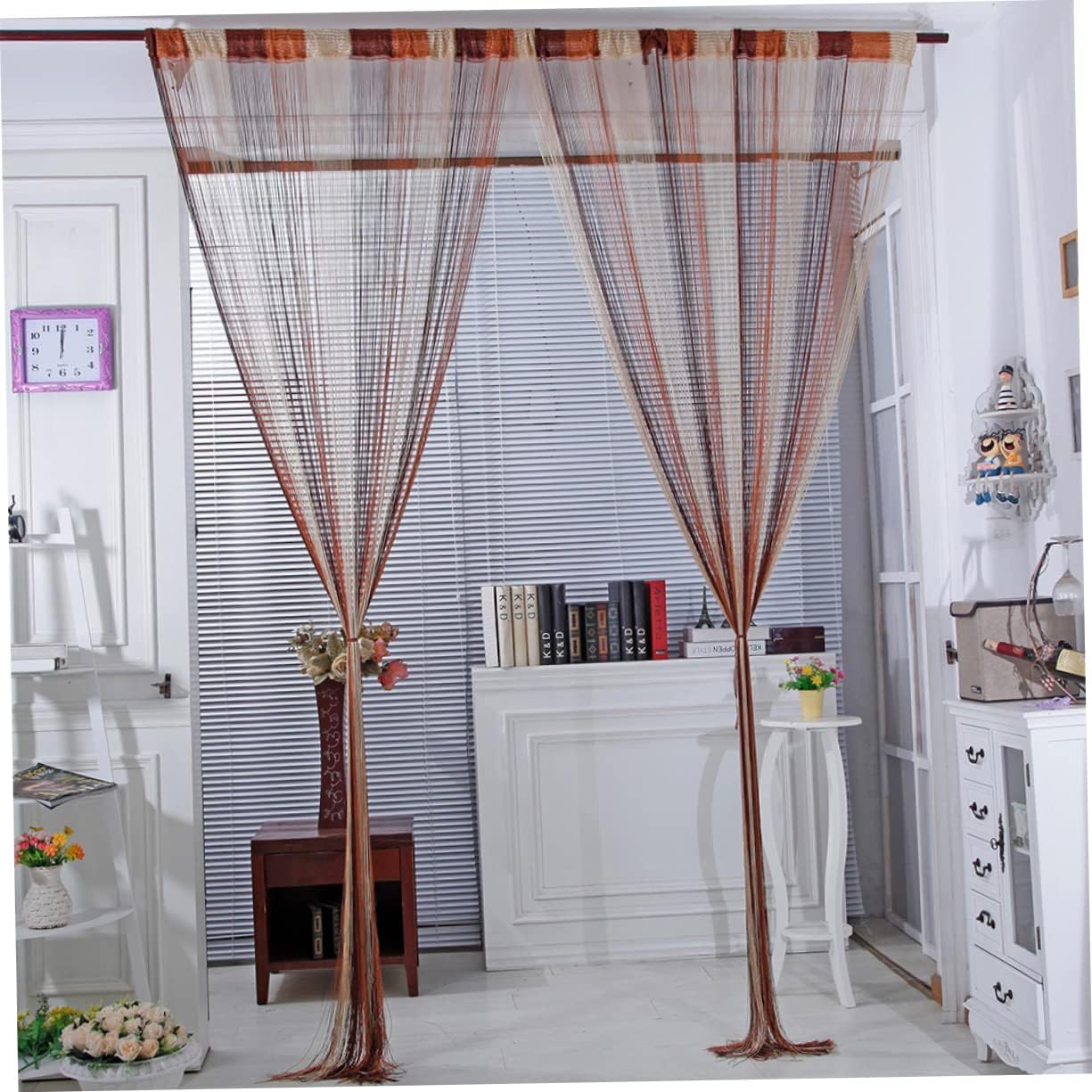 Cabilock Boho Thread Curtains for Bedroom and Living Room