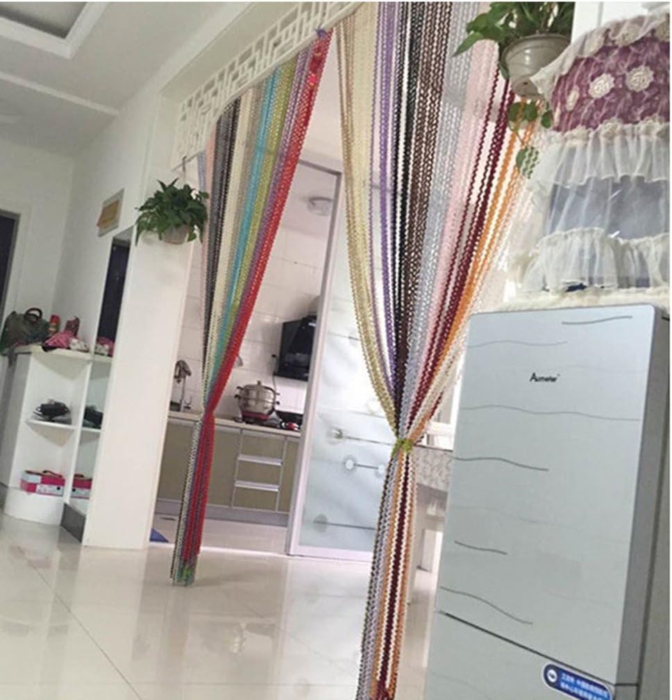 Glitter Thread S Form Curtain Panel 3m x 3m Door Divider