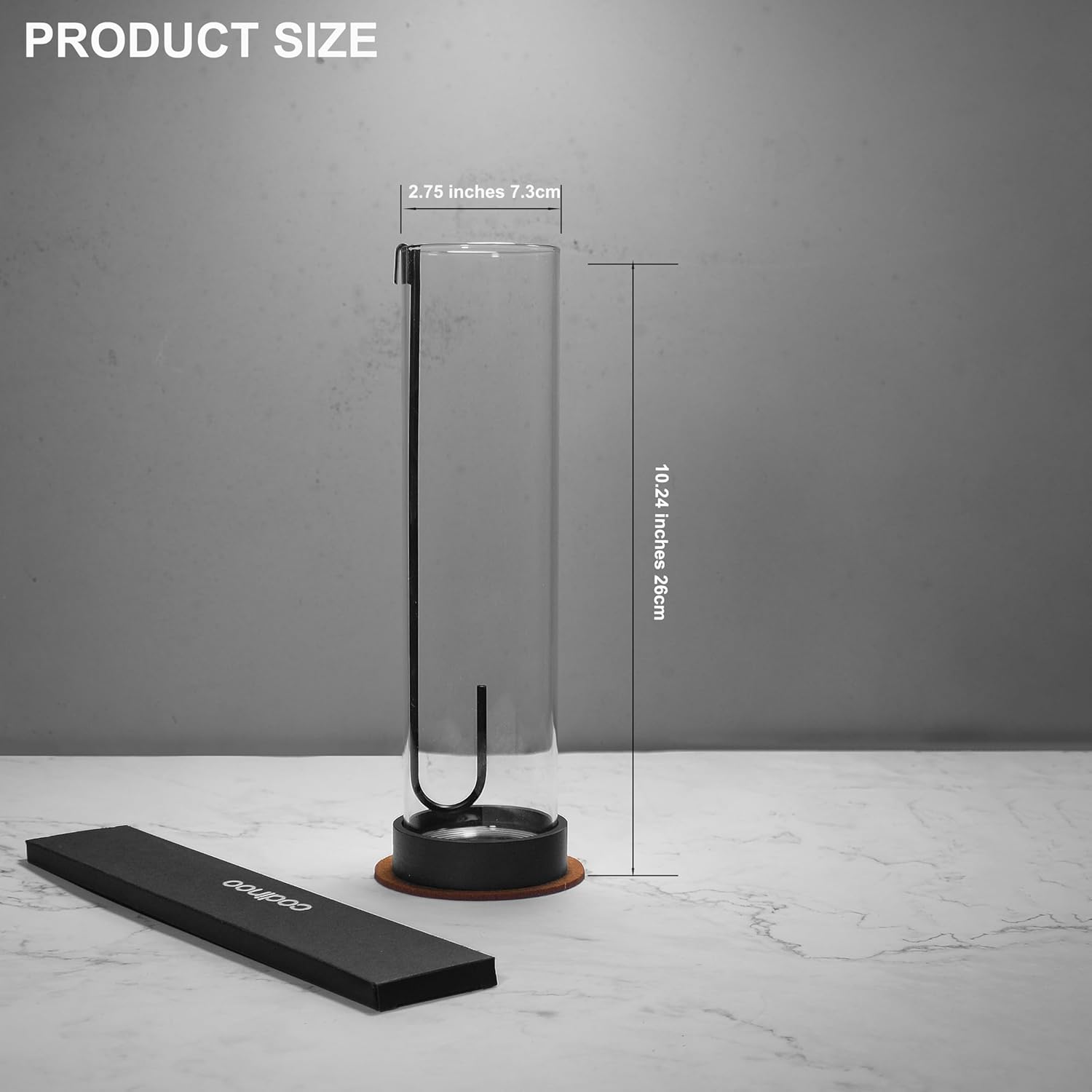 Modern Incense Holder with Glass Ash Catcher