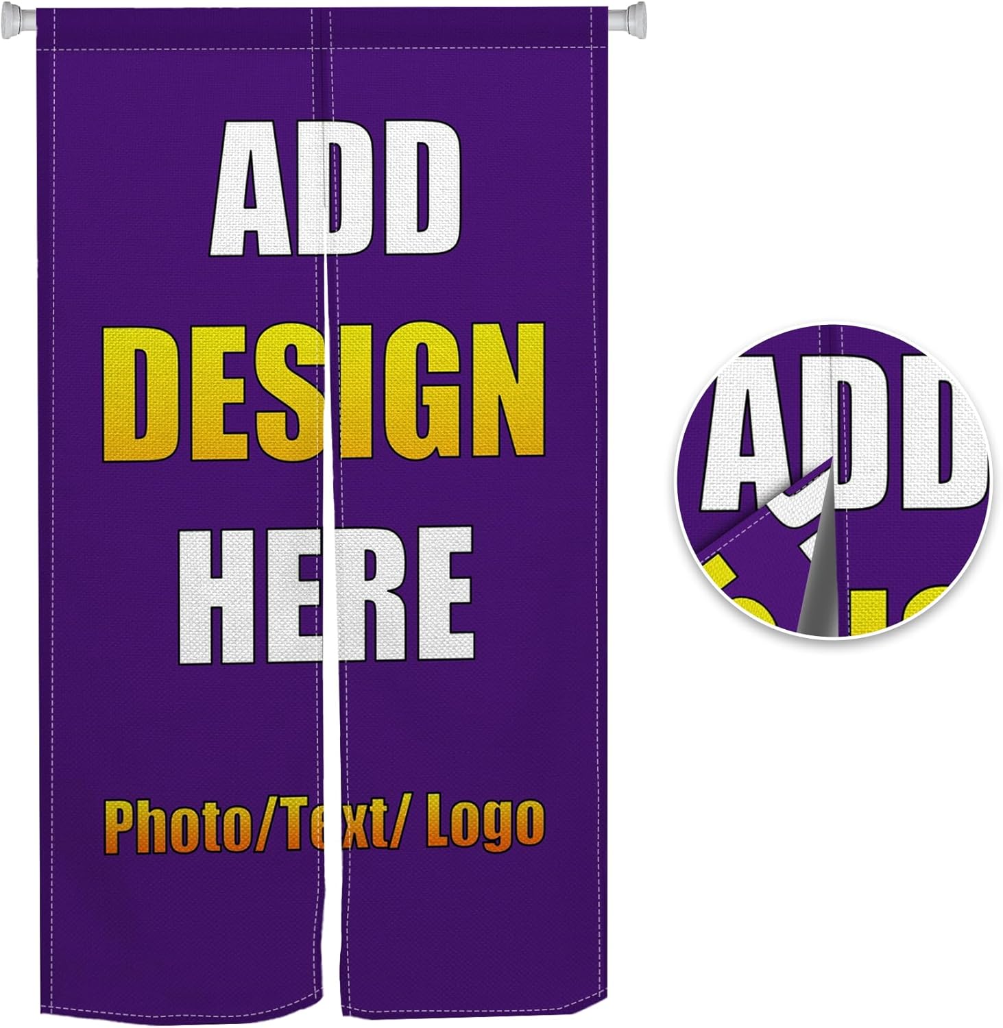 Customize Noren Curtain with Personalized Photo and Logo