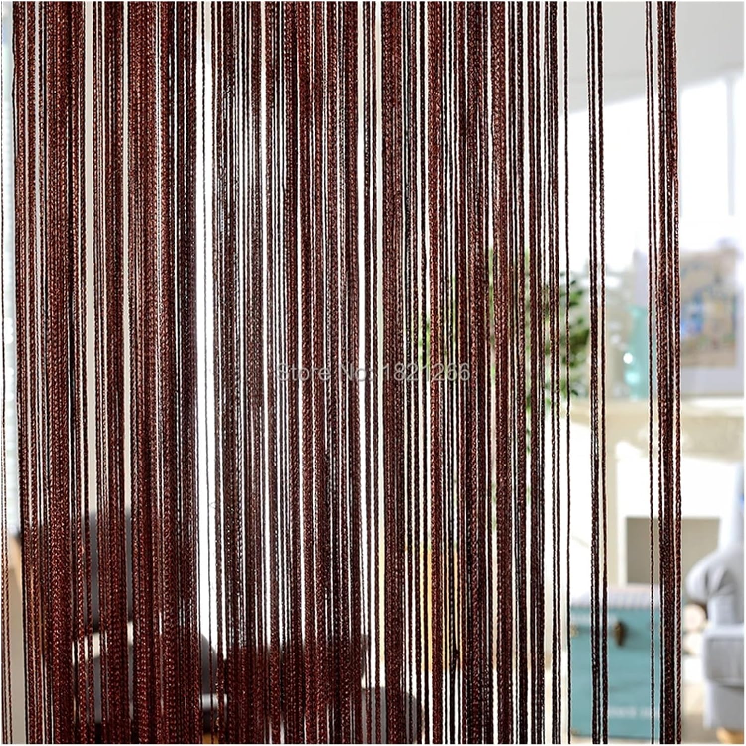 TYLPFH String Curtains 300x290cm Solid Color Panels