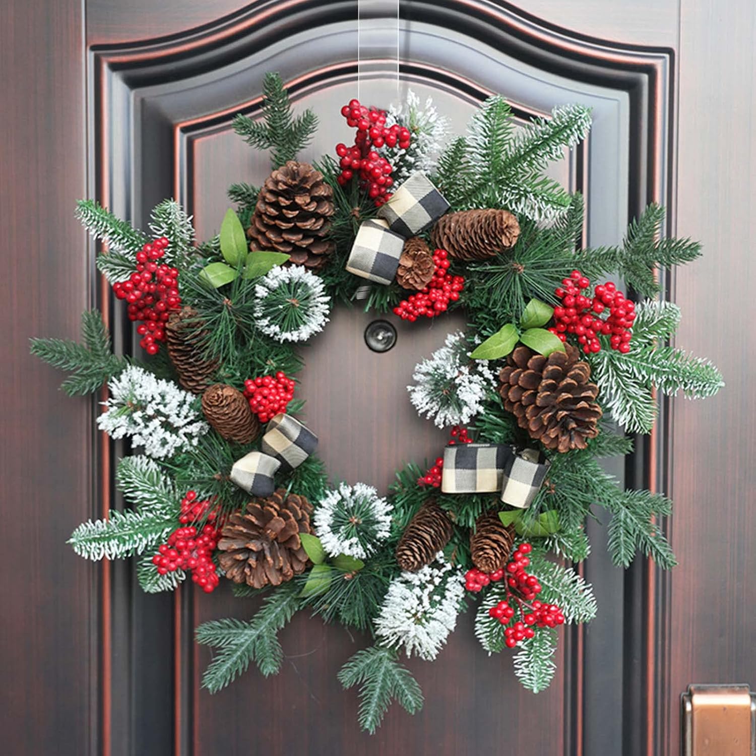 Blingkingdom 2pcs Clear 12 inch Wreath Hanger Hook for Doors