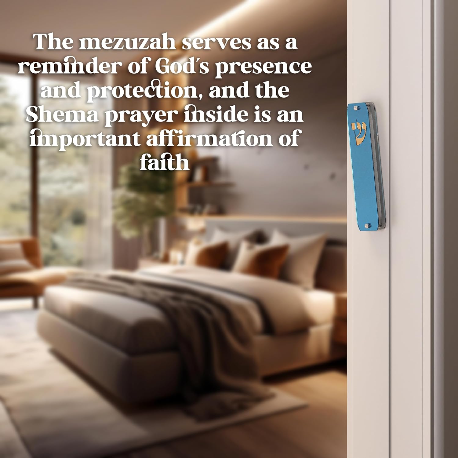 TYLDUM Clear Mezuzah Case for Door