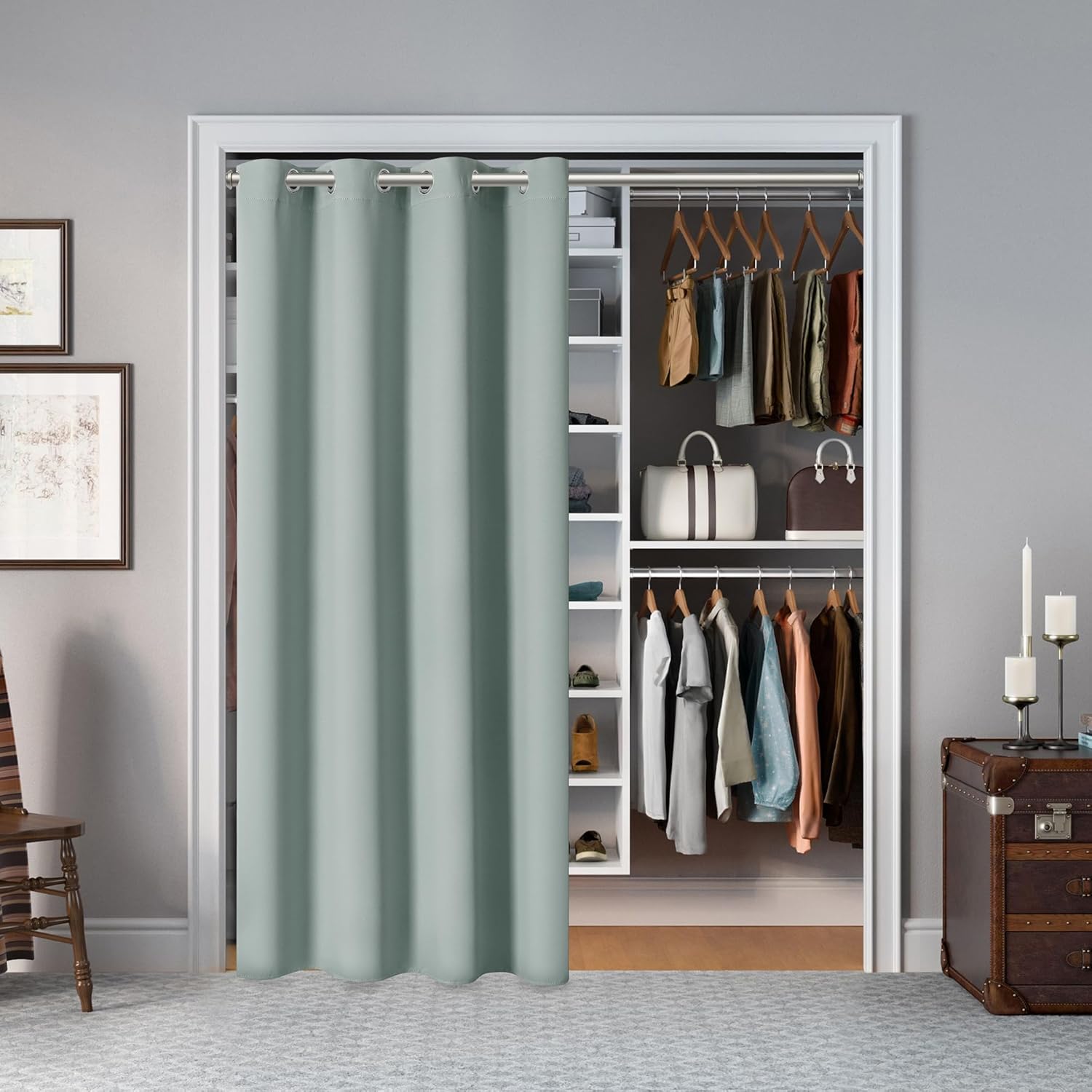 AOSKY Door Curtains for Privacy and Light Block