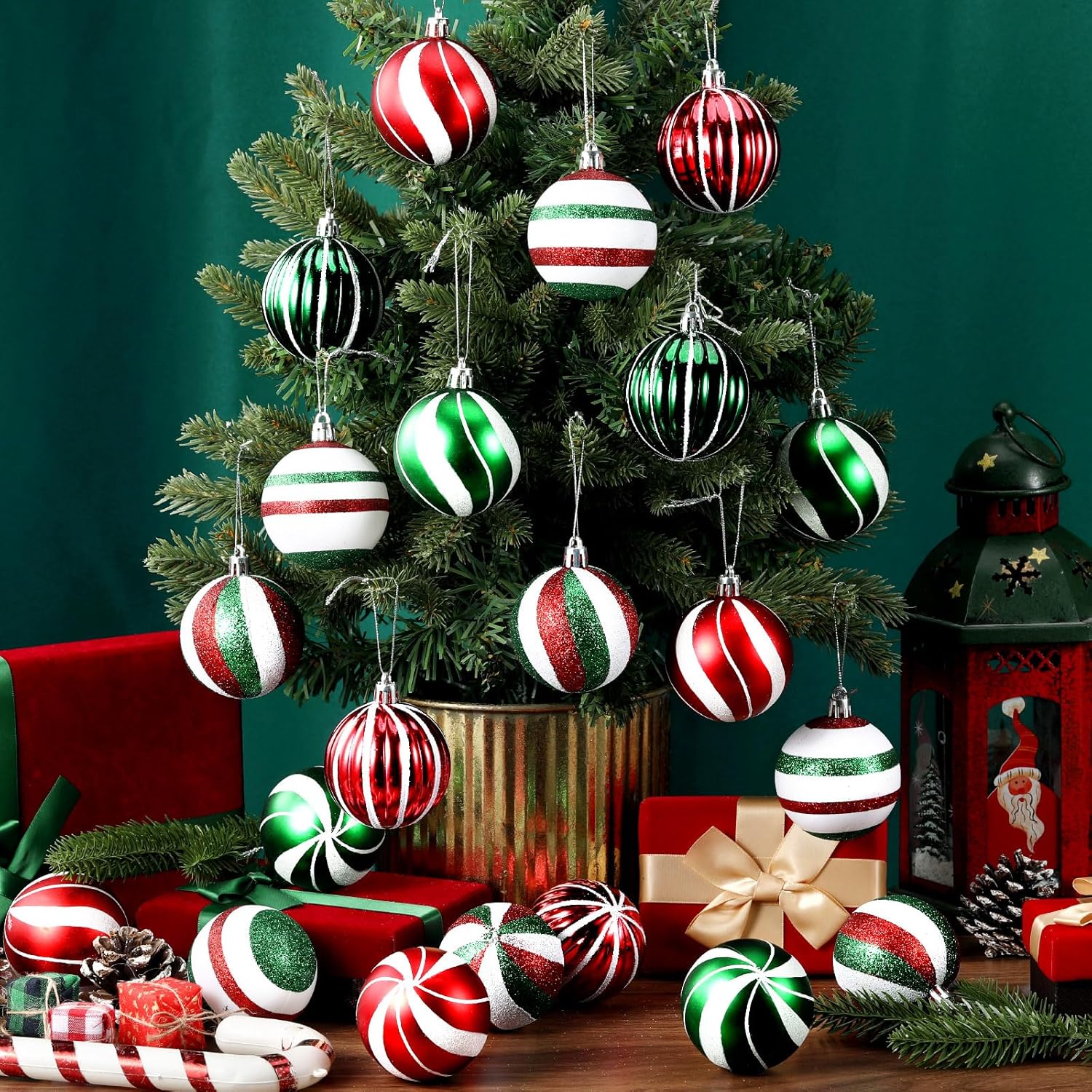 Jetec 24 Pcs Shatterproof Christmas Ball Ornaments