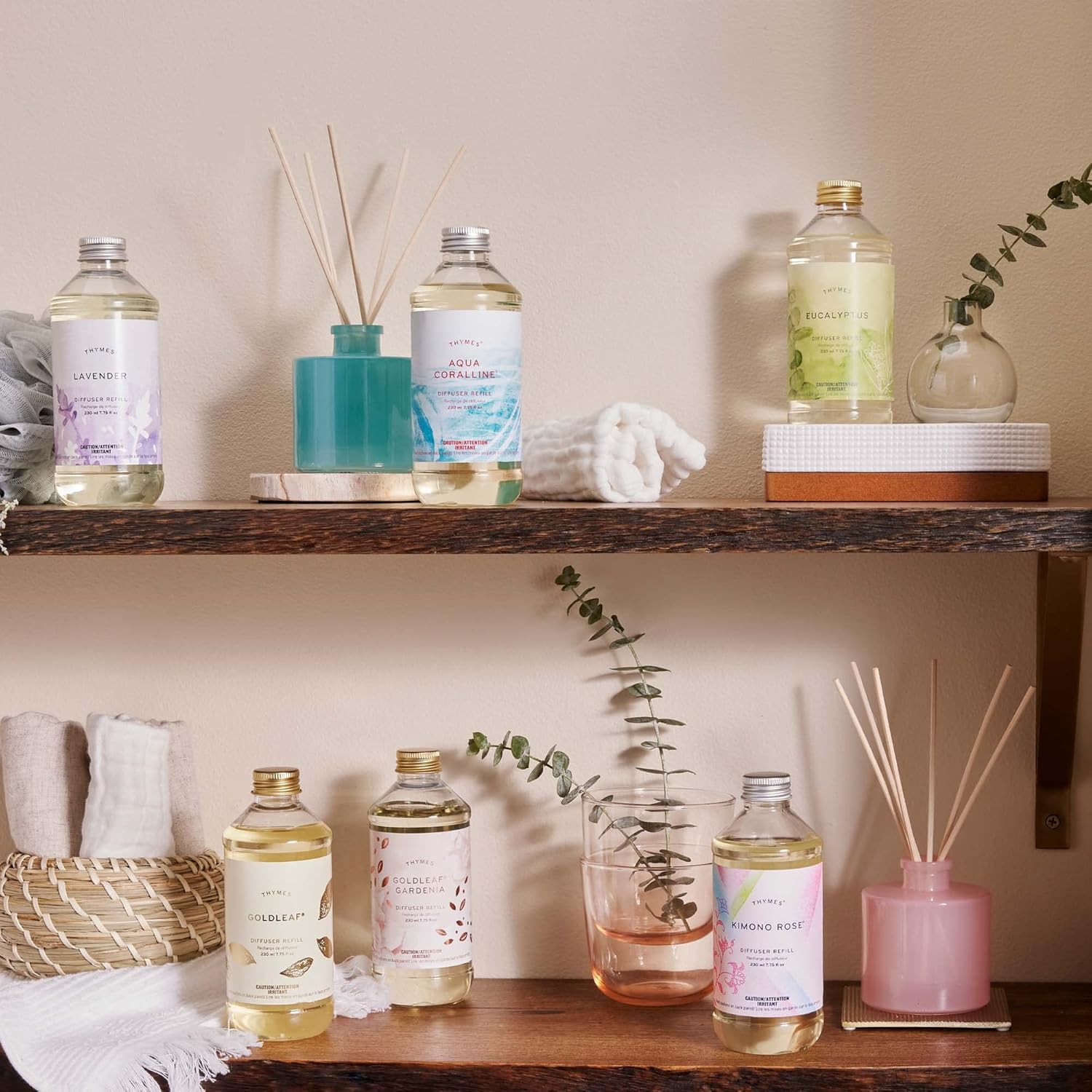 Thymes Reed Diffuser Oil - 775 Fl Oz Goldleaf