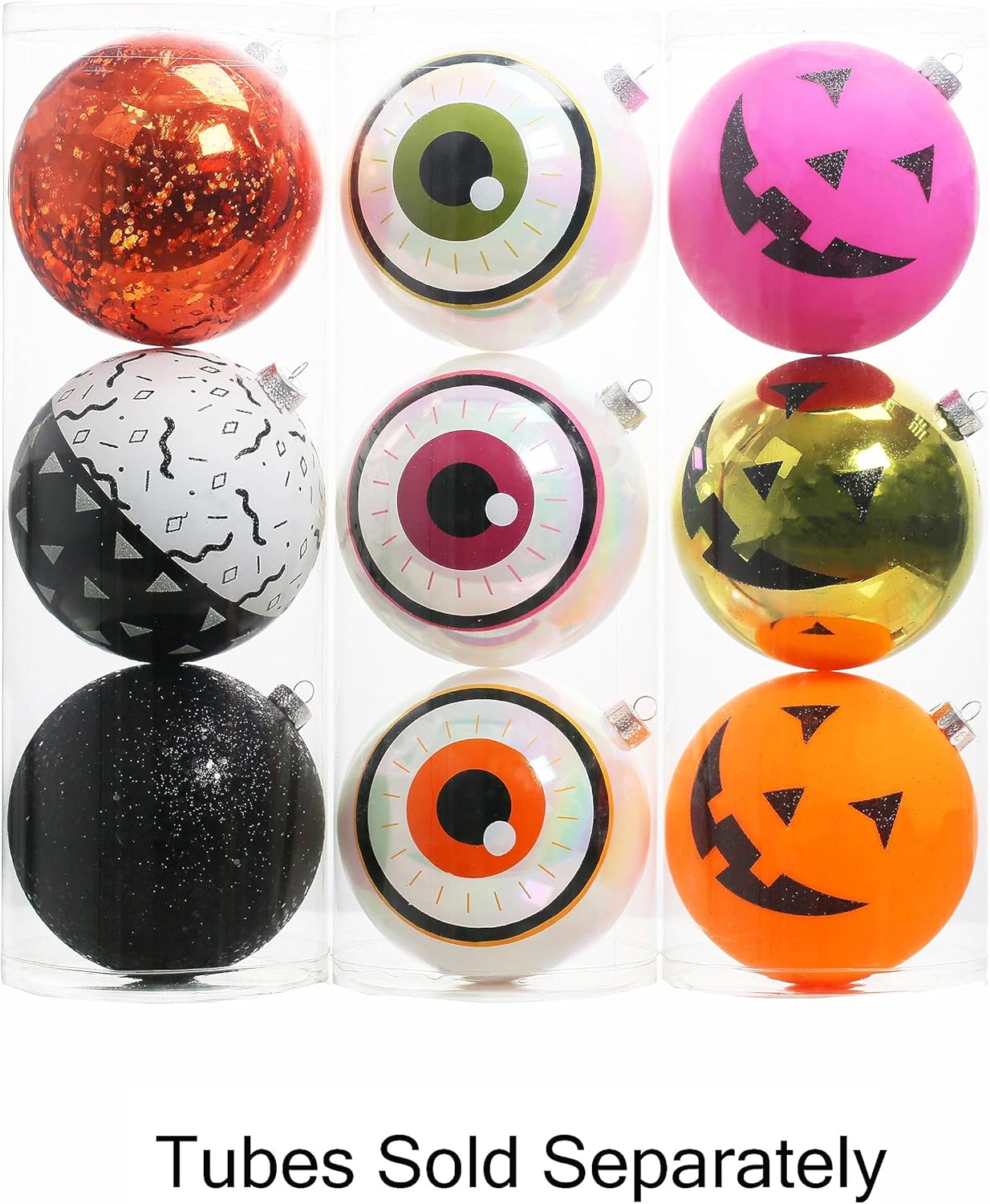 Ashland Halloween Plastic Ball Ornaments 3PC Set