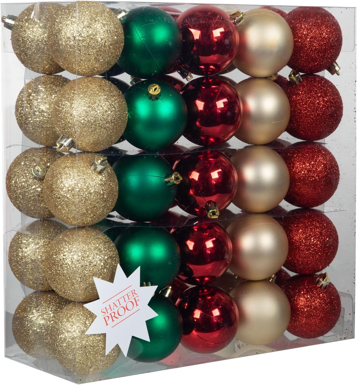 Hobby Lobby Red Green Gold Ball Ornaments