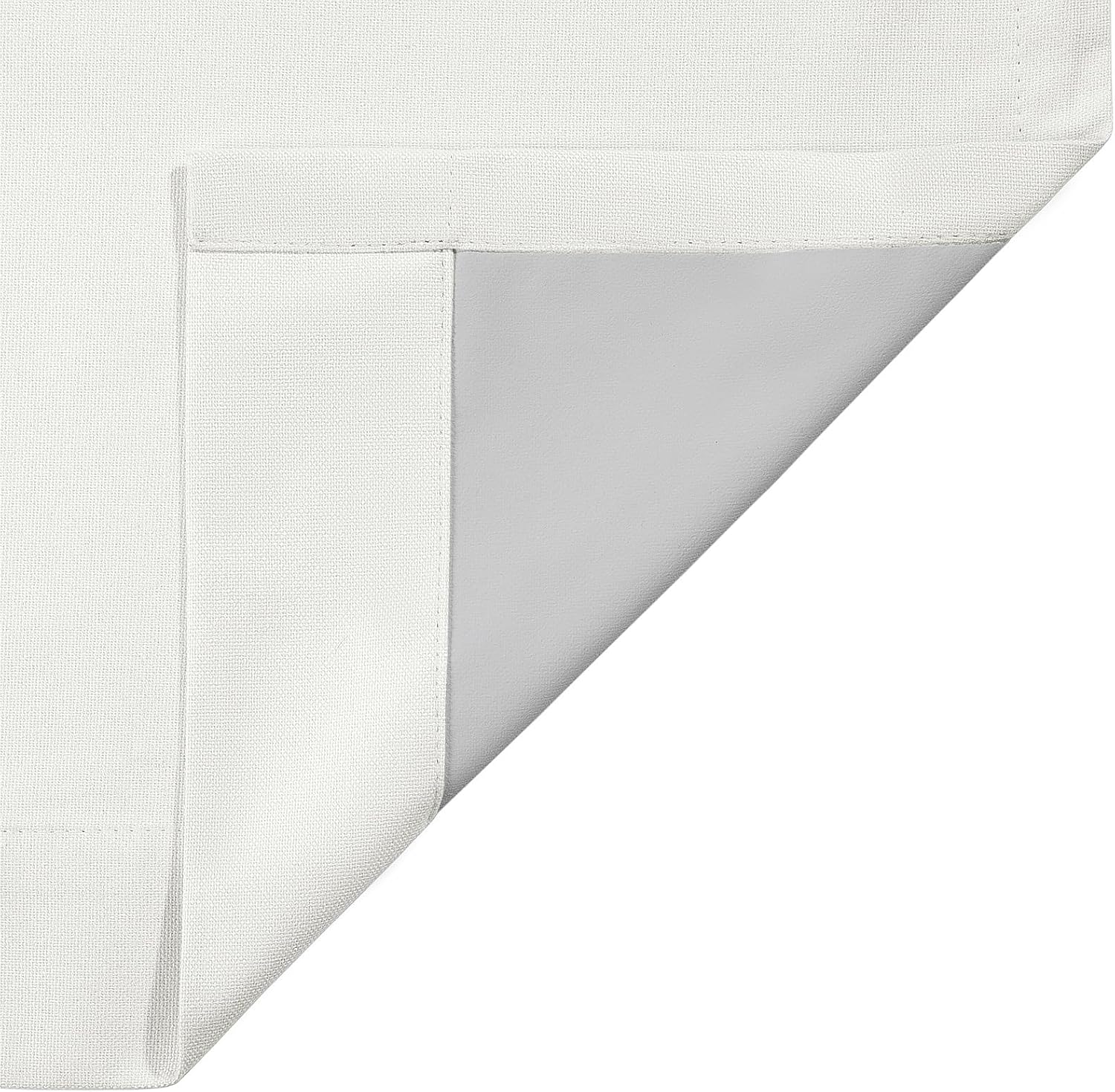 ChadMade Blackout Curtains 54 Inches Long 2 Panels Ivory White