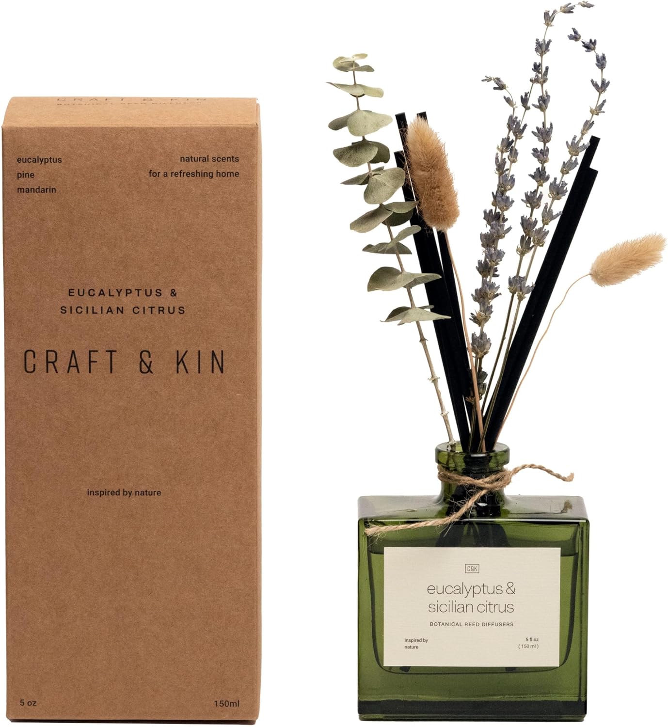 Craft Kin Reed Diffuser with Dried Flowers 5 oz