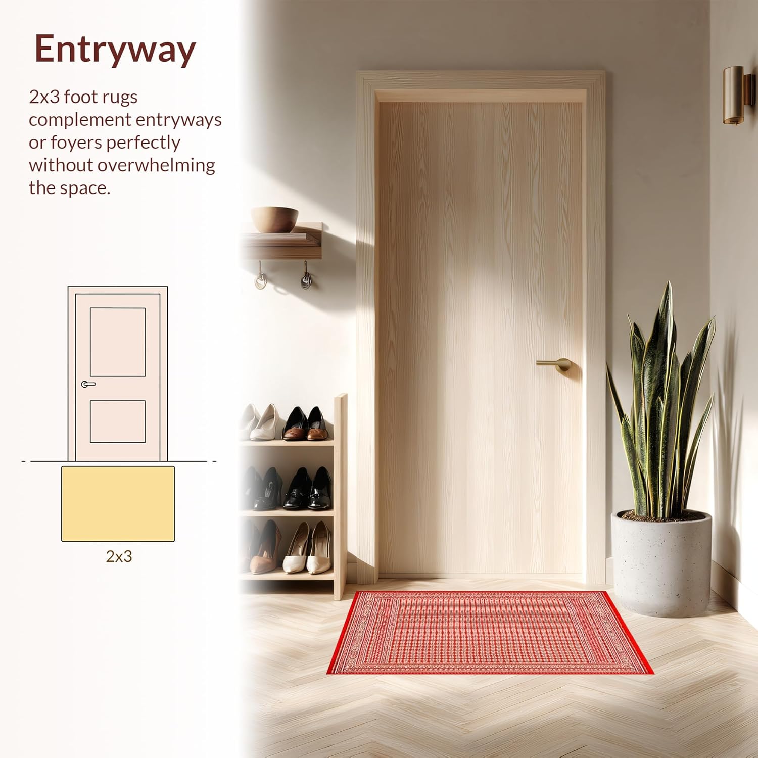 Ultra Soft 4x6 Area Rug Non Slip Stain Resistant