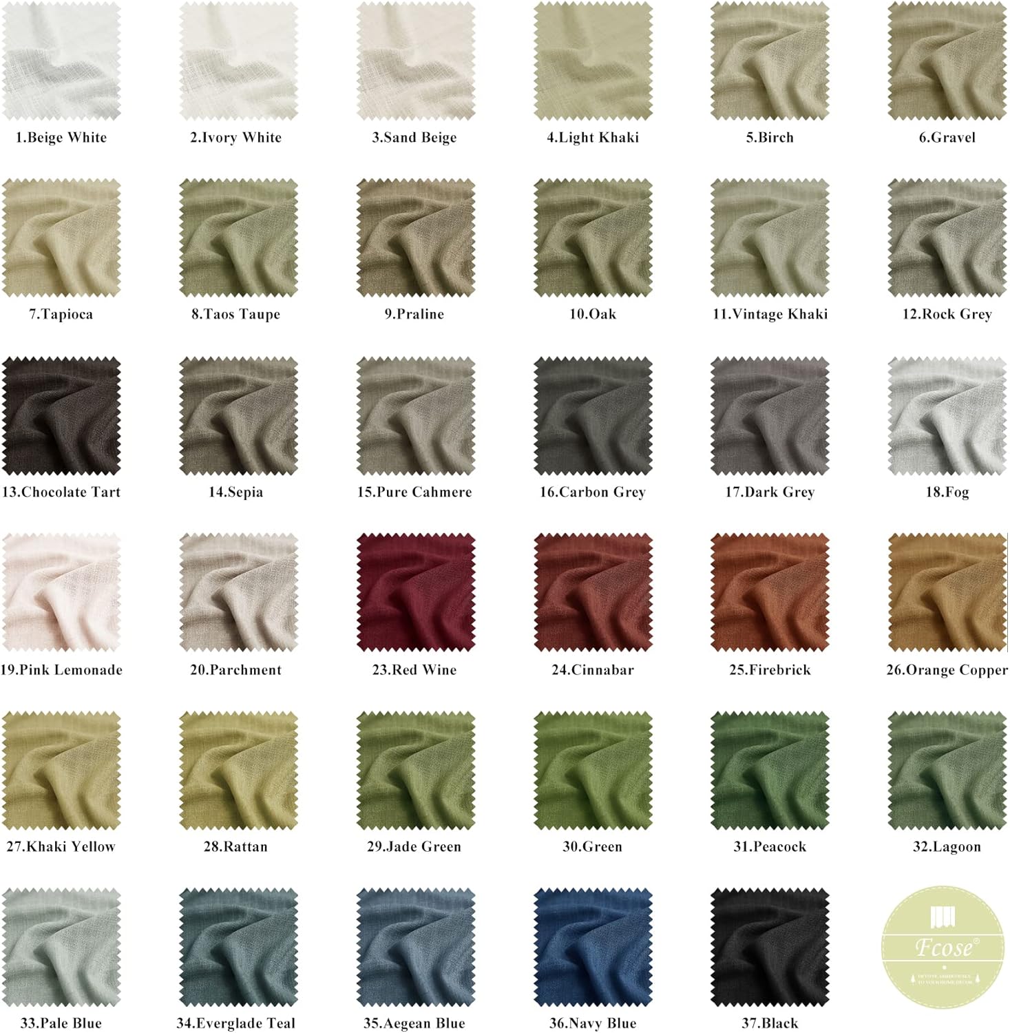 Custom Curtain Natural Linen Blend Drape for Bedroom Living Room