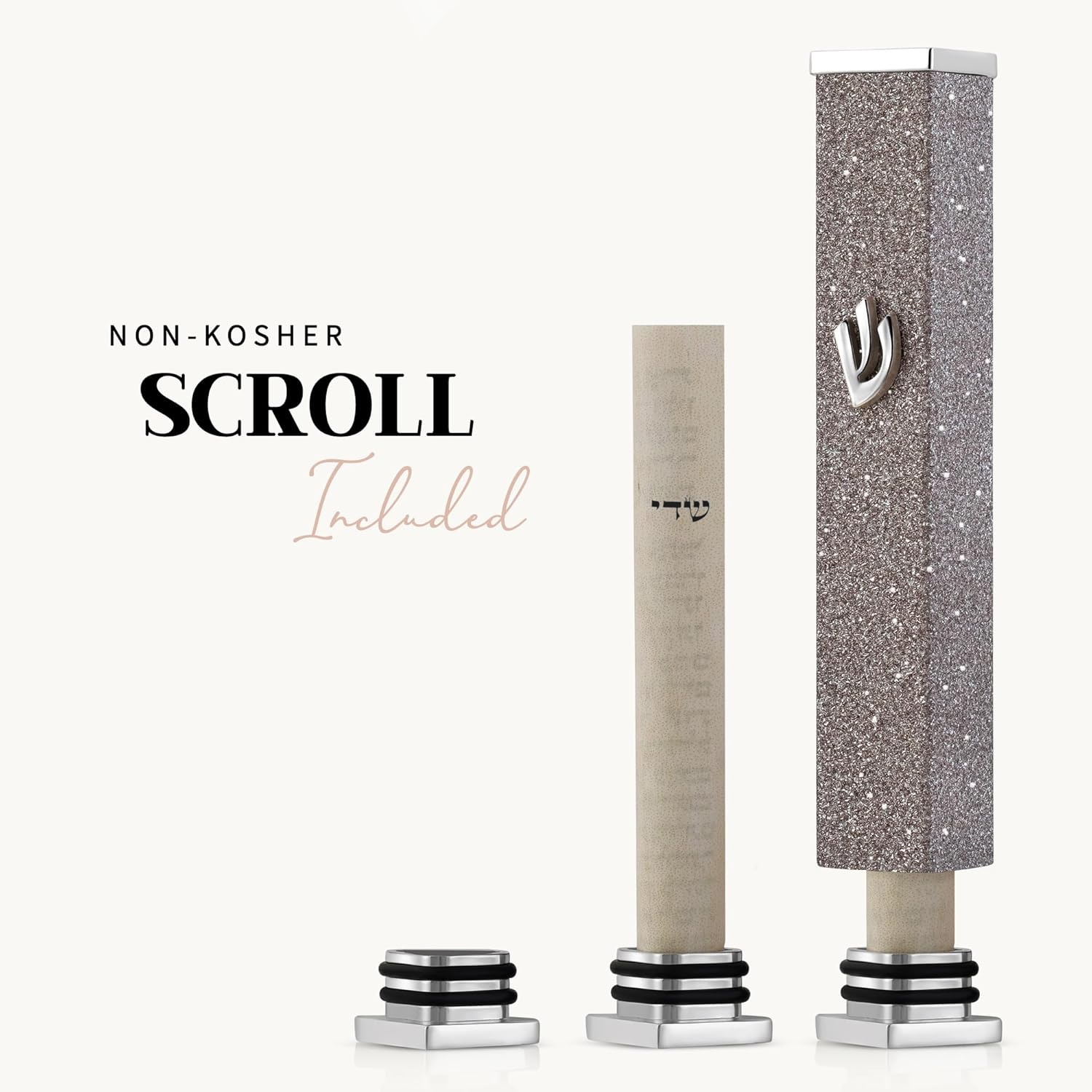 SURI Modern Mezuzah with Self-Stick Case