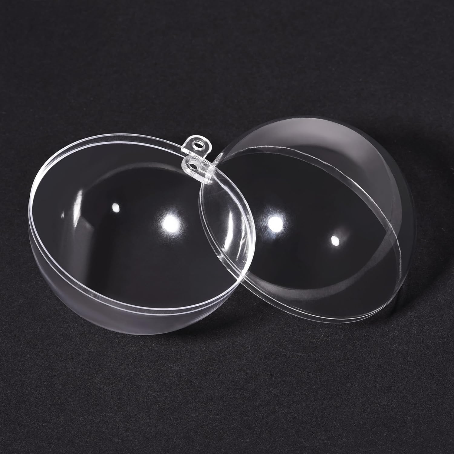 Uxcell 2pcs 5 12 Inch Clear Plastic Ornaments Ball
