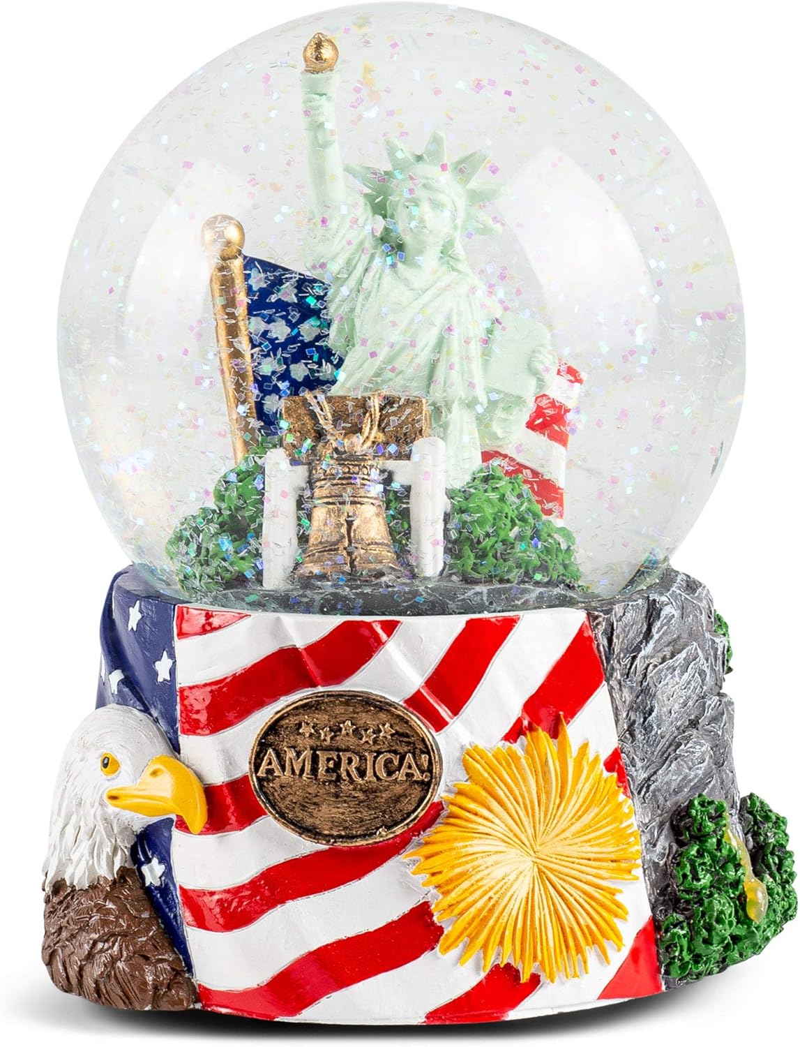 Elanze Designs American History Liberty Musical Snow Globe