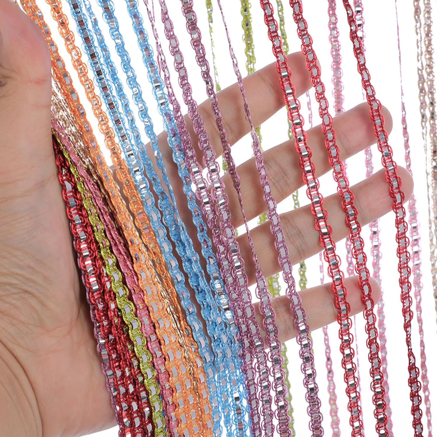 Rainbow Door Curtain with Tassels - 3937x7874 Inch
