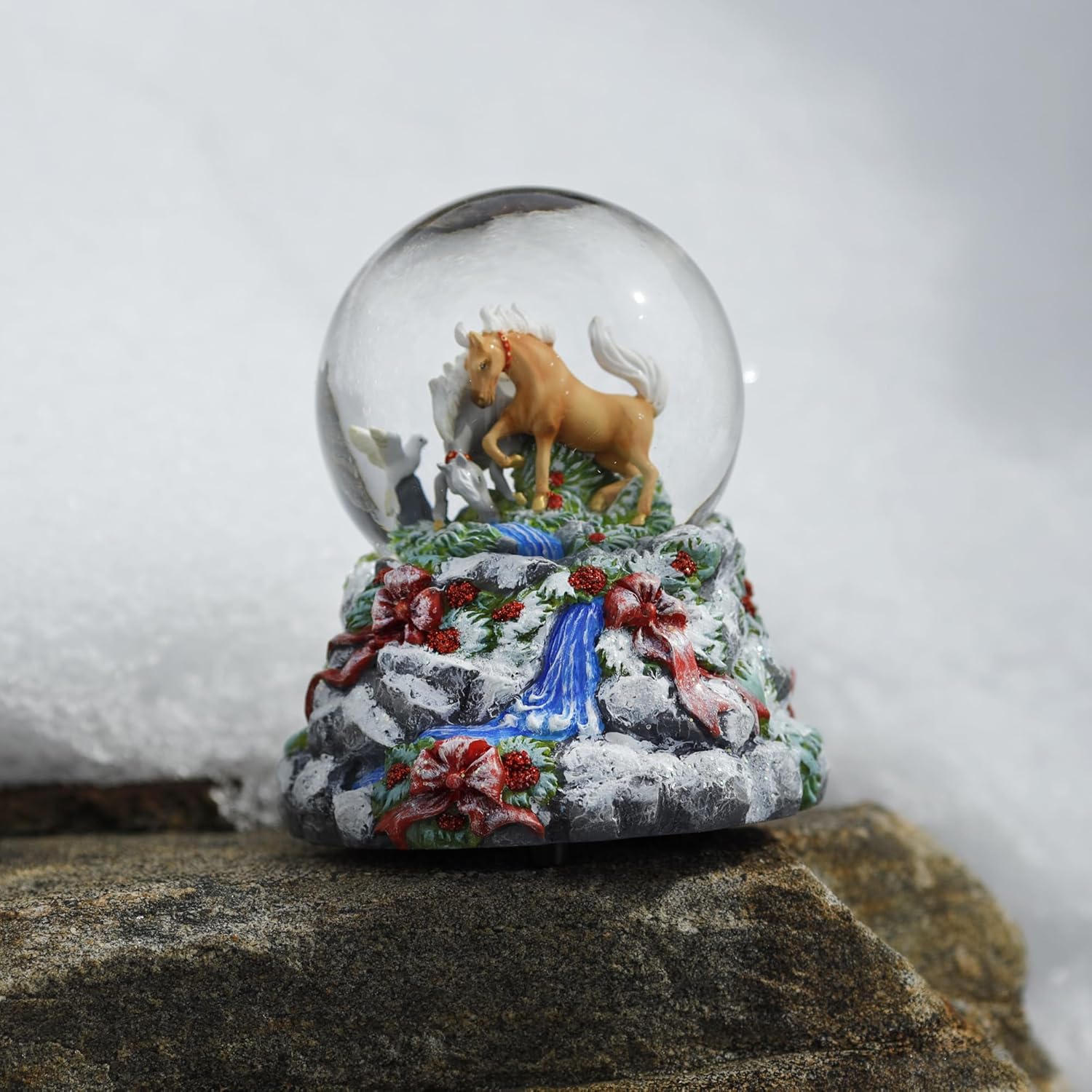 Breyer Horses 2024 Holiday Collection Musical Snow Globe