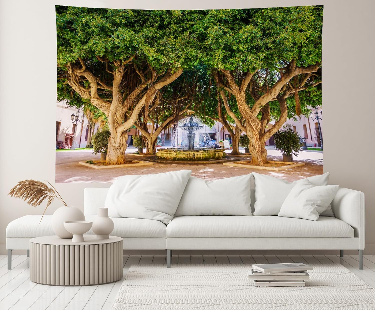 CHNYWORK 118x78 Inches Big Tree Tapestry Wall Hanging Decor