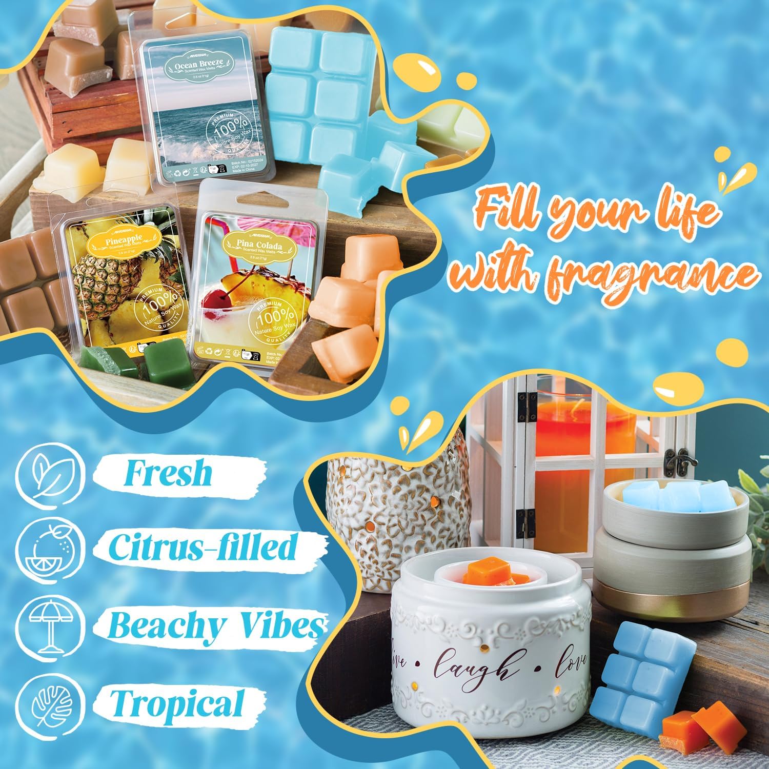 ARVIDSSON Summer Scented Wax Melts Gift Set