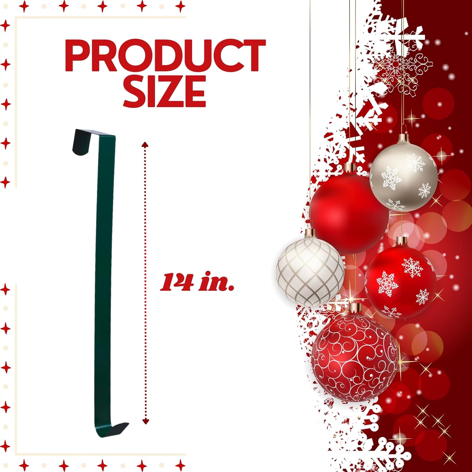 BOSS CLASS 2 Christmas Green Wreath Hangers