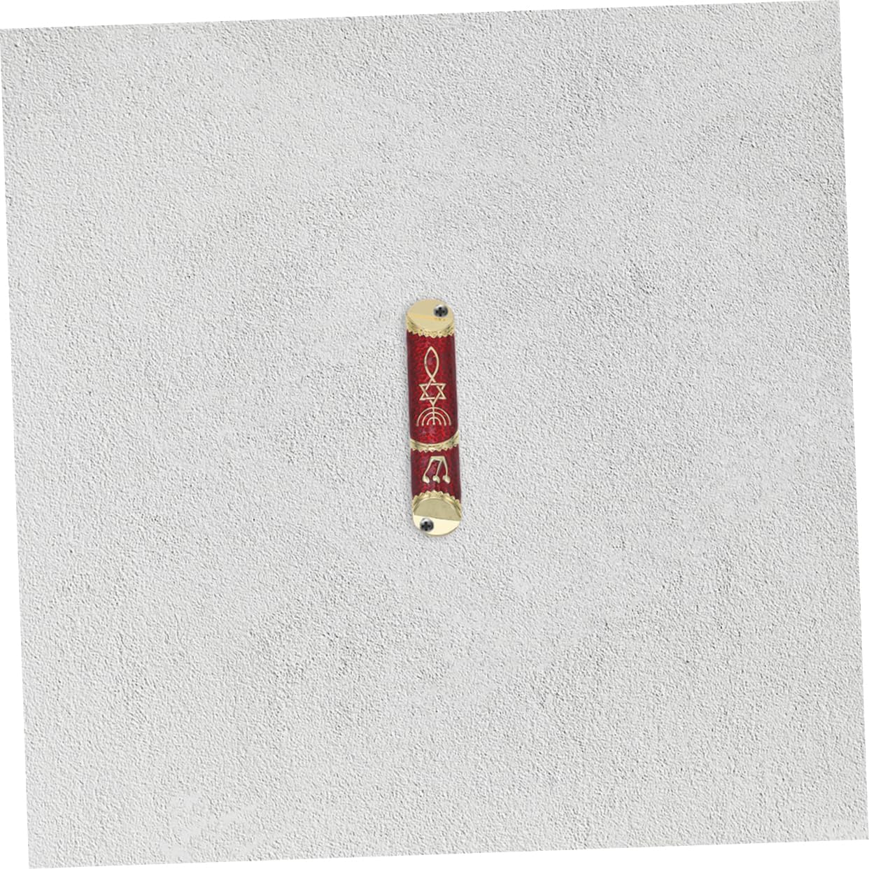 2 Sets Elegant Jewish Mezuzah with Authentic Scroll and Unique Metal Design