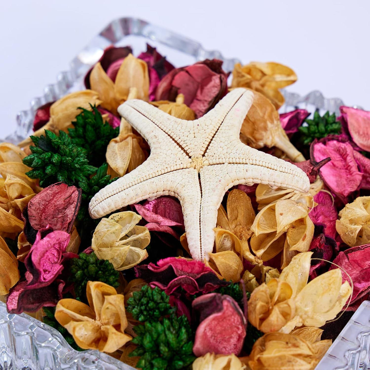Pretysnow Rose Scented Potpourri - 49oz Long-Lasting Fragrance